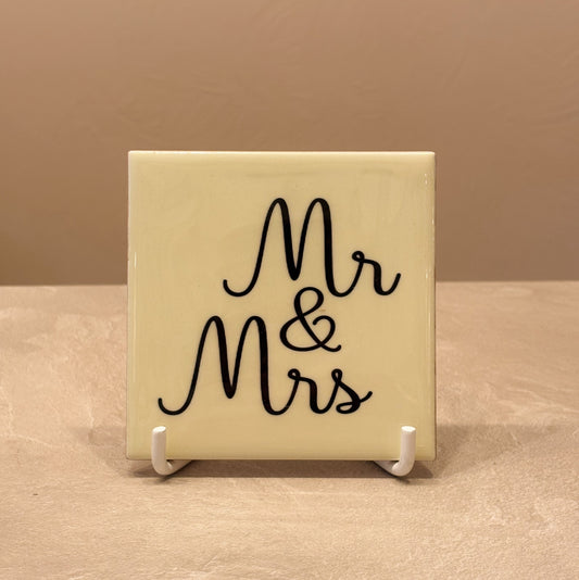 Mr & Mrs tegeltje