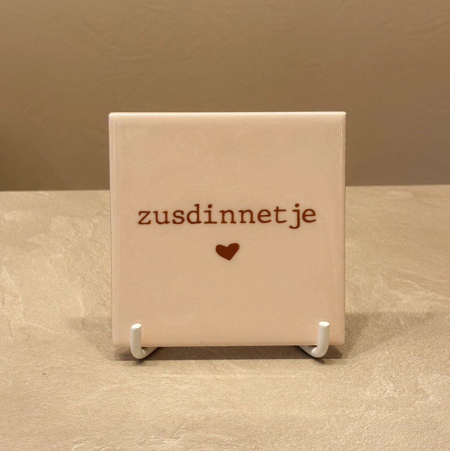 Zusdinnetje tegeltje