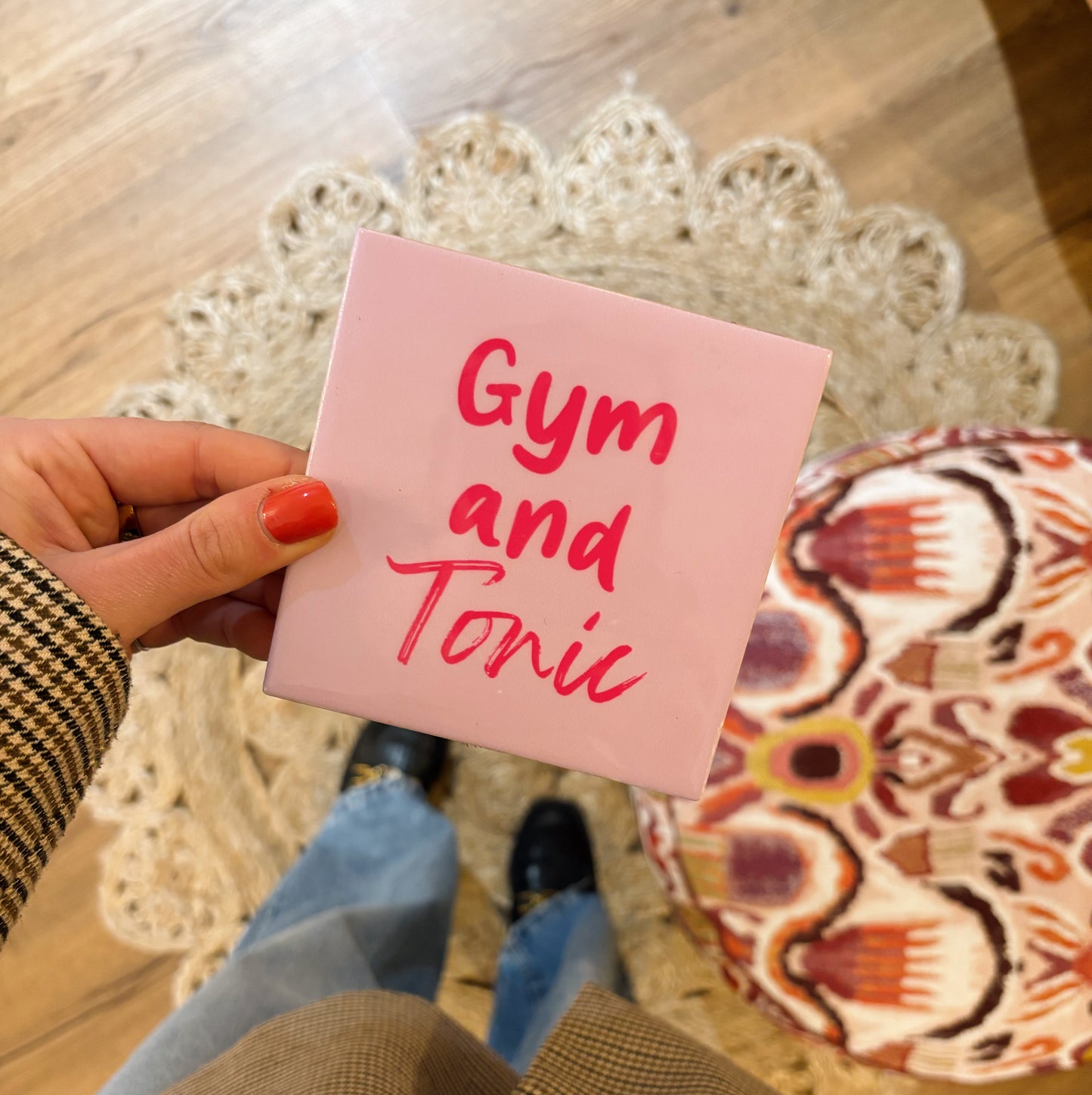 Gym & tonic tegeltje