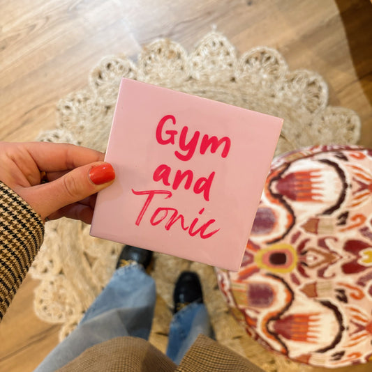Gym & tonic tegeltje
