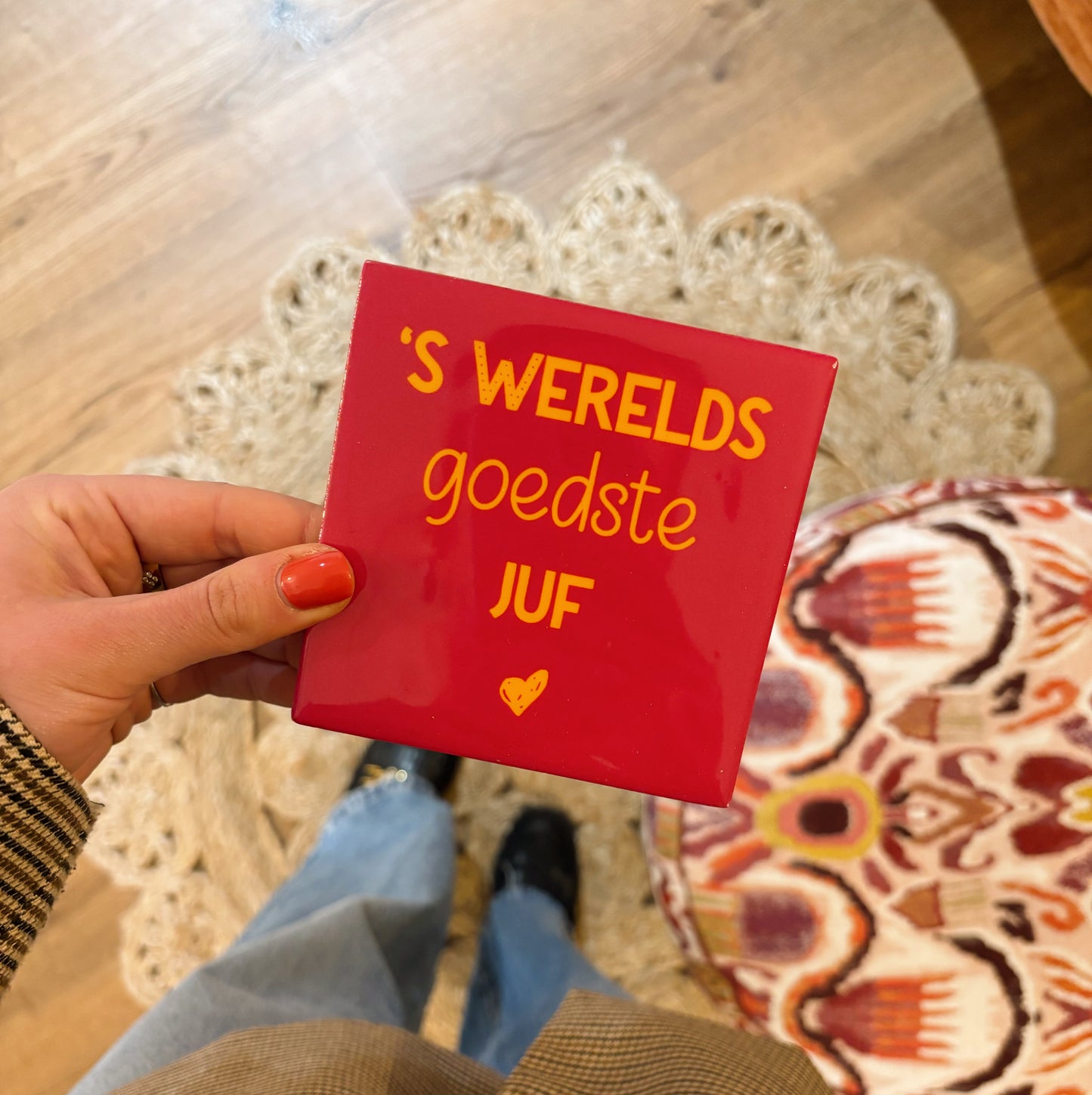 ‘S werelds goedste juf tegeltje