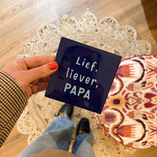 Lief liever papa tegeltje