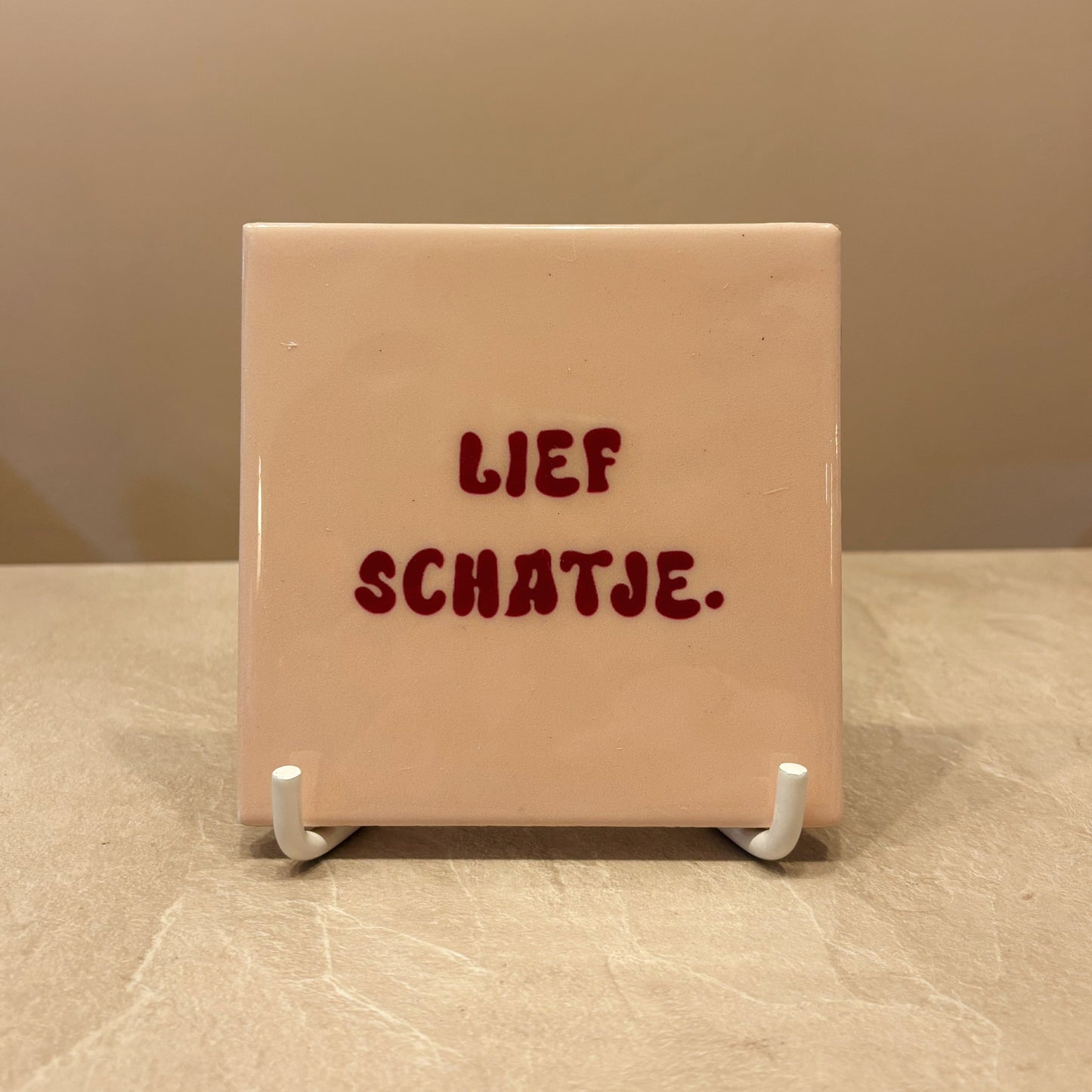 Lief schatje tegeltje