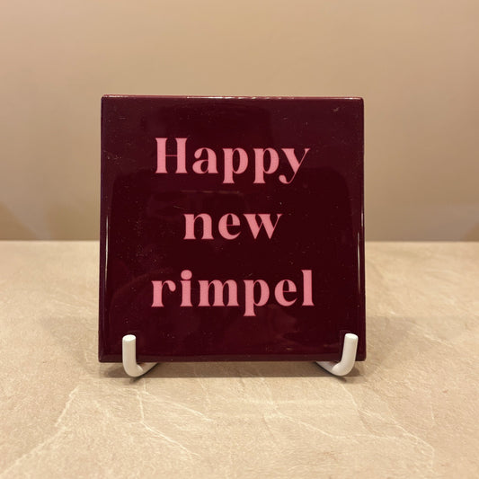 Happy new rimpel tegeltje