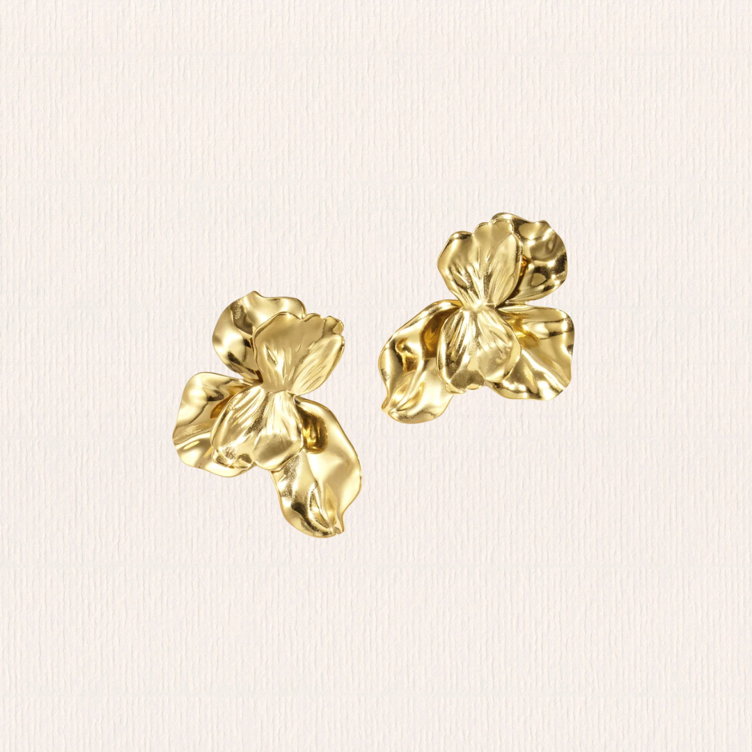 Bloem stud oorbellen