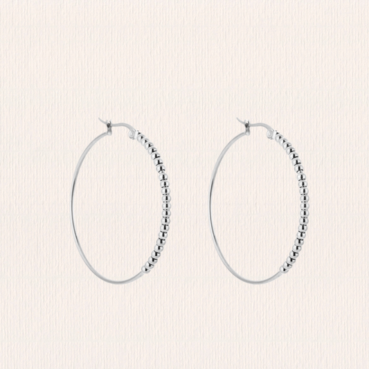 Basis hoop creolen dots - 4 cm