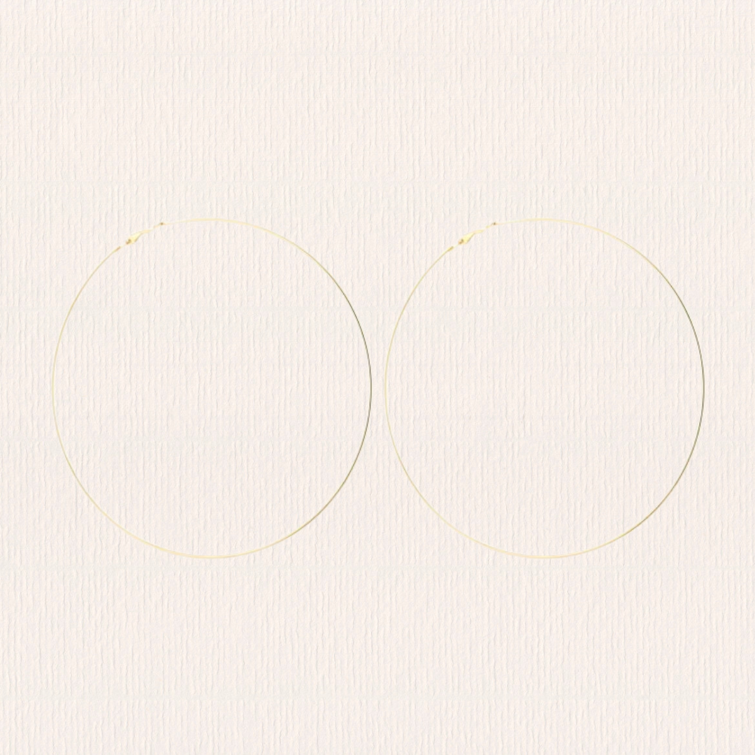 Basis hoop creolen - 10 cm
