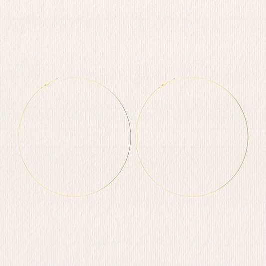 Basis hoop creolen - 10 cm