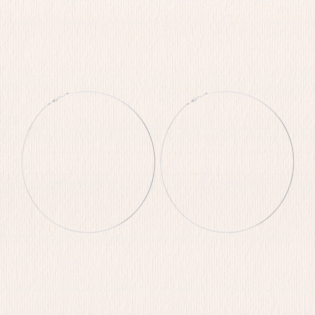 Basis hoop creolen - 10 cm