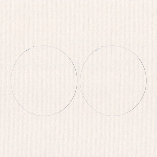 Basis hoop creolen - 10 cm