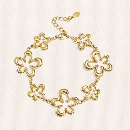Armband met koraalvormige bloemen