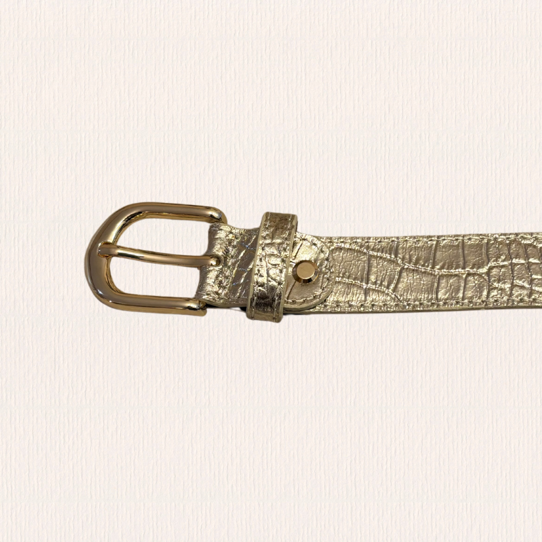 Gouden riem croco