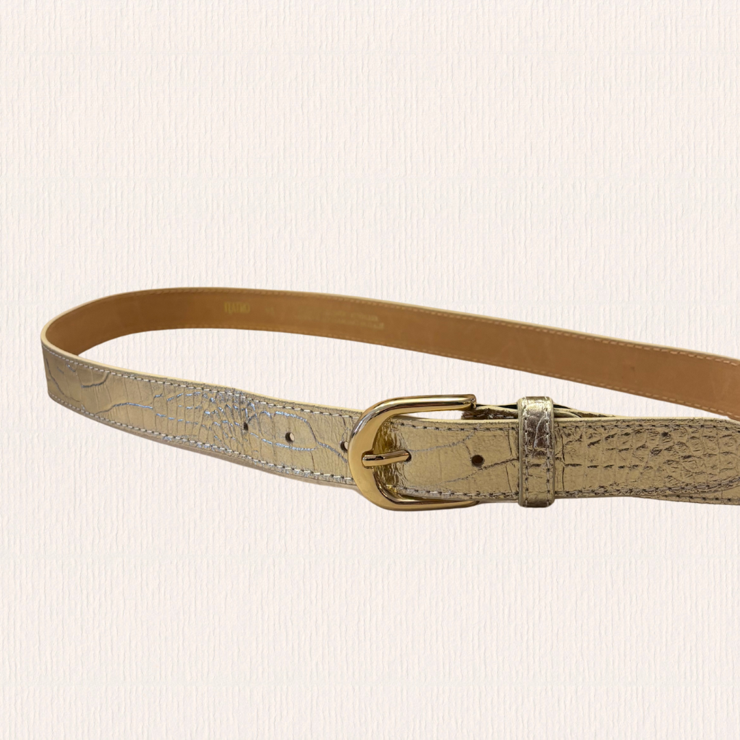 Gouden riem croco